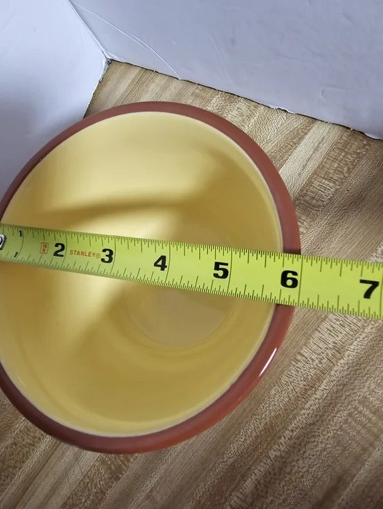 Hallmark Pet Snacks Ceramic Bowl Orange Dog Sketches Stoneware 6" Unused - Picture 5 of 6